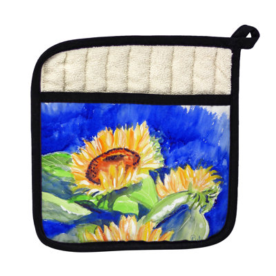 Betsy Drake Interiors Floral Cotton Potholder