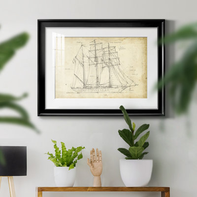 Sailboat Blueprint I " Sailboat Blueprint I "
