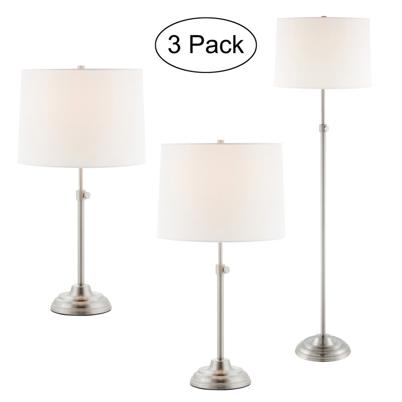 Allexis Metal Table Lamp, Brushed Nickel
