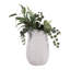 Vase en terre cuite texturé à motif de fleurs en terre cuite pour la décoration intérieure - Vase de table haute pour salon ou tablette-132134796