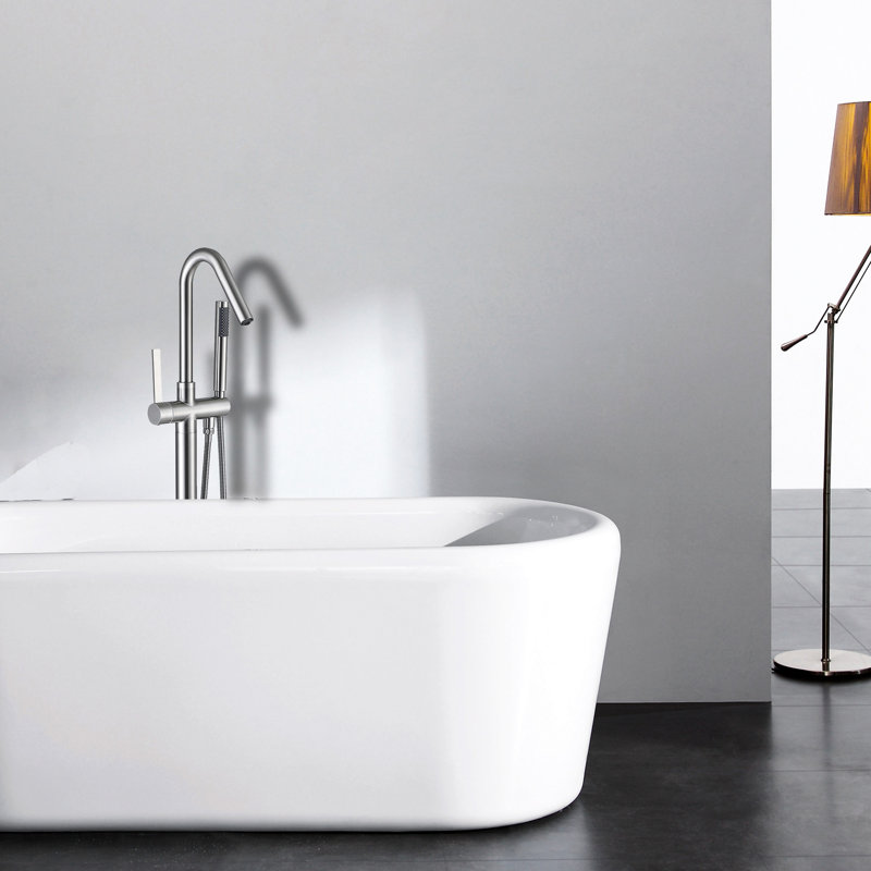 Robinet de baignoire autoportant avec douche à main et douchette à fonctionnalité supérieure
