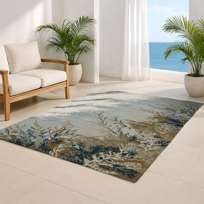 Nature Brown Indoor and Outdoor Area Rug