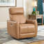 Ensemble de salon moderne en similicuir 2 pièces avec canapé modulaire convertible et fauteuil berçant inclinable électrique avec port USB