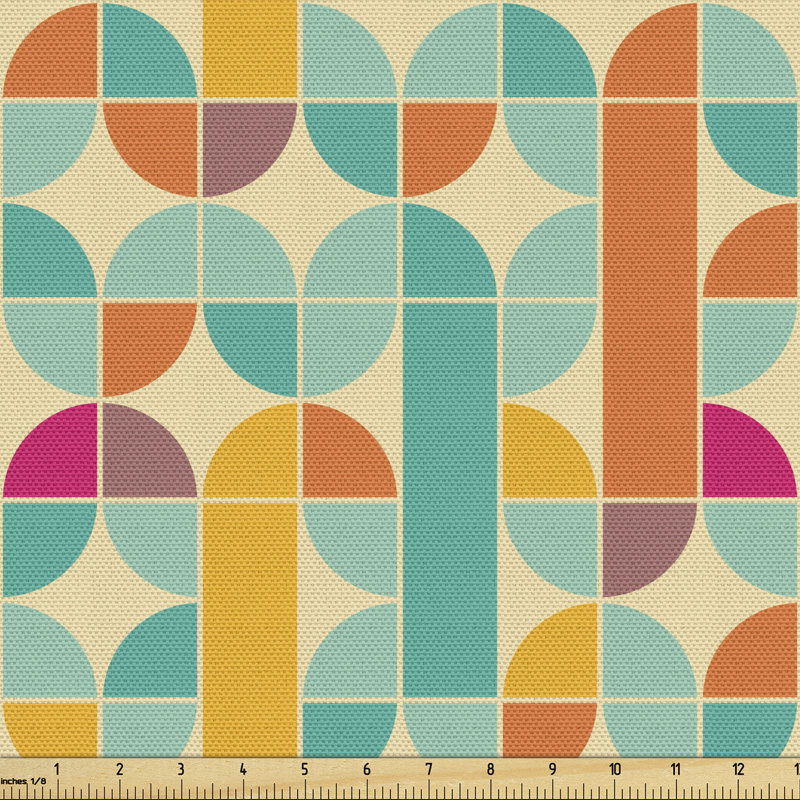 Tissu rétro Ambesonne, l 58 po x L 72 po