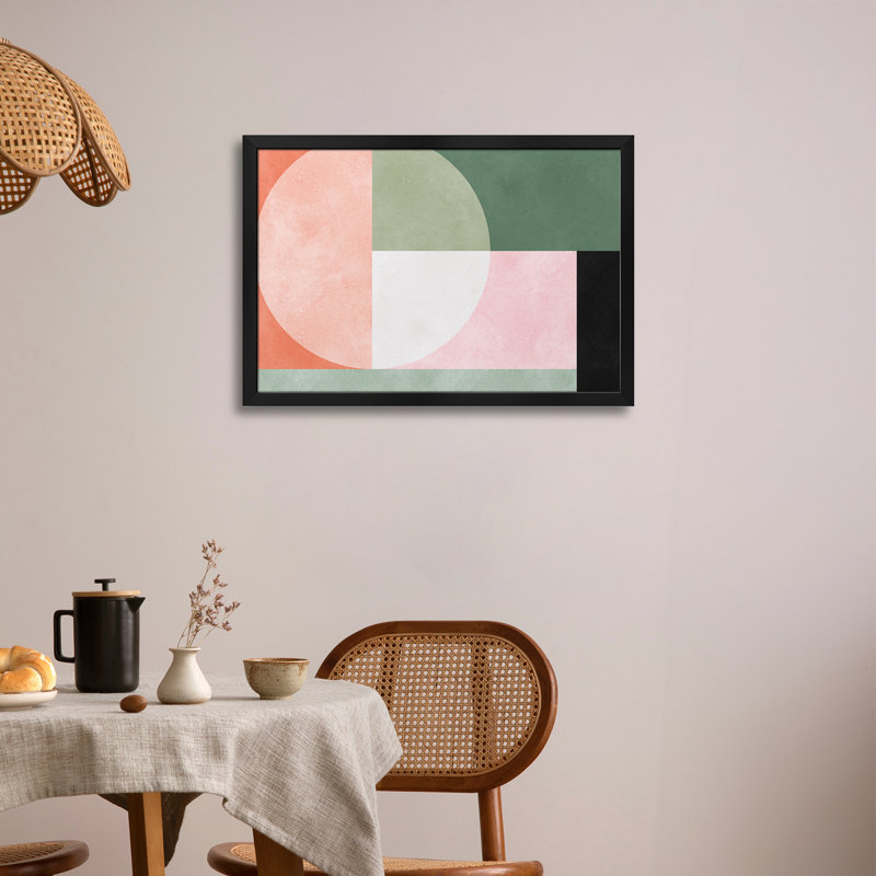 «Geometric Harmony IV», reproduction d'art murale, affiche de galerie, H 16 po x l 24 po