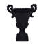 Pot de fleurs élégant en oxyde de magnésium noir, pouvant accueillir plusieurs plantes, 48,2 cm de hauteur, 28,3 cm de largeur, 39,4 cm de profondeur, trou de drainage, aucun assemblage requis, convient aux pots de 48,2 cm de hauteur x 28,3 cm de largeur.