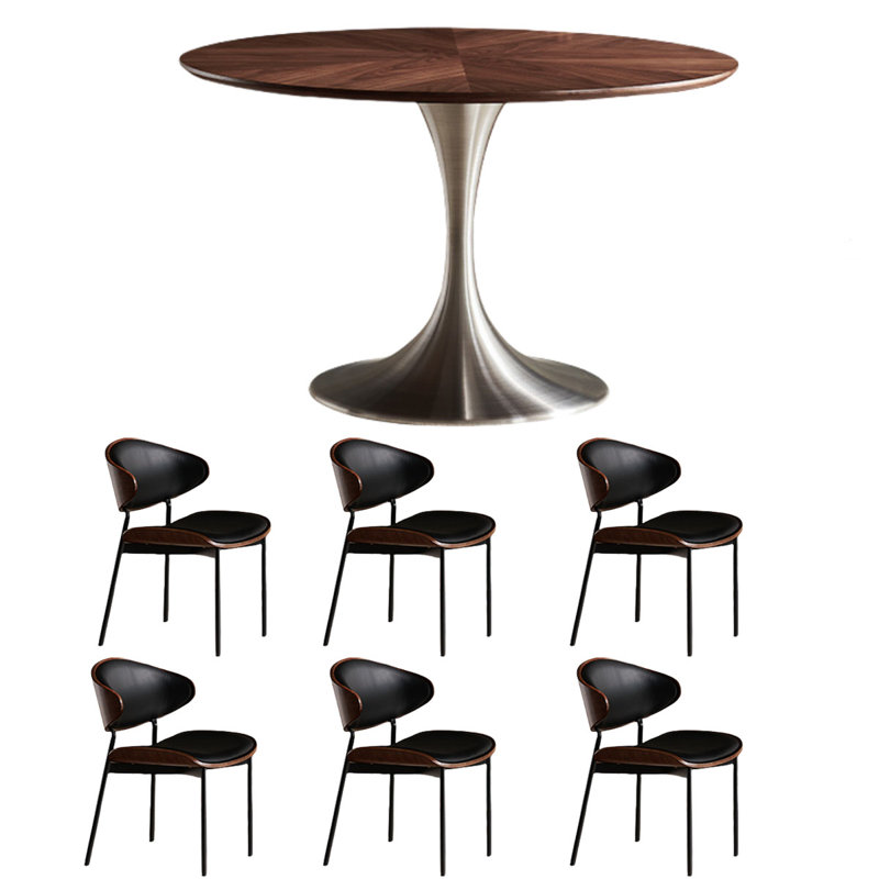 Ensemble repas Mid-Century, H 29,5 po x L 47,2 po x l 47,2 po