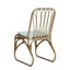 Chaises de salle à manger d'extérieur en osier jaune pe (ensemble de 2) - coussins lavables, structure en fer pour la cour arrière-57041429-57041431