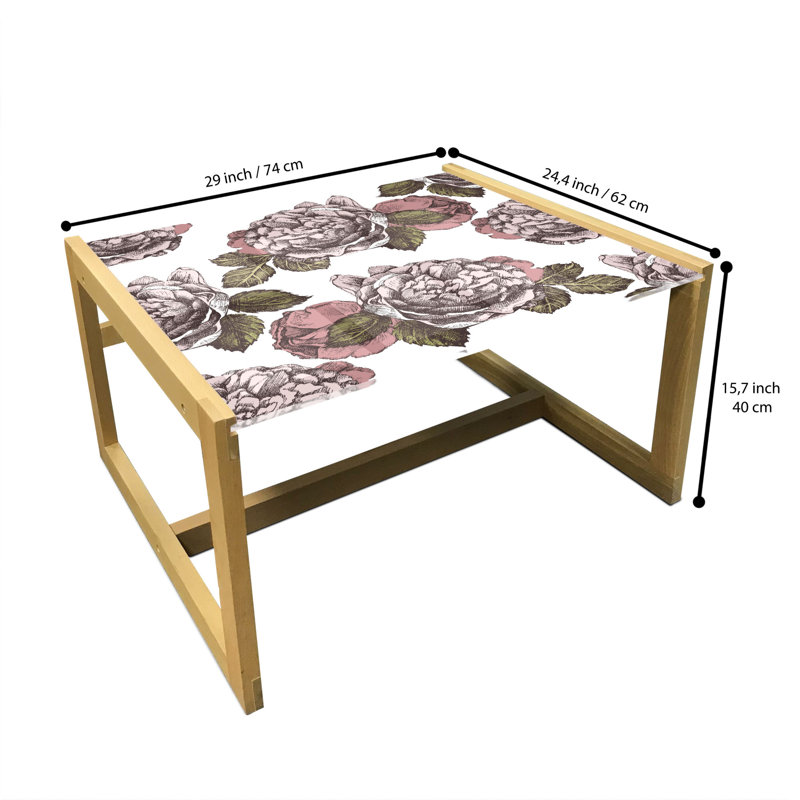 Jamaire Sled Coffee Table, 62cm H x 74cm W x 40cm D