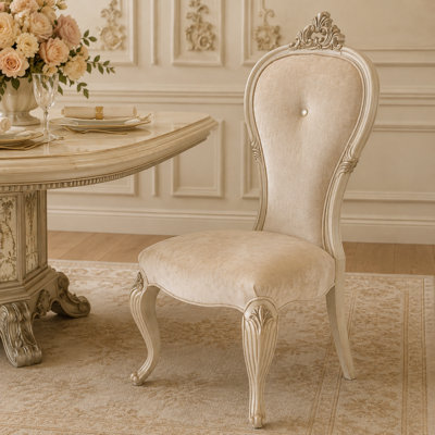 Platine De Royale Champagne Upholstered Dining Chair