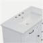 Meuble-lavabo 36 po avec lavabo en céramique, 2 tiroirs basculants, charnières de porte à fermeture en douceur, blanc