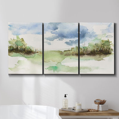 Marshland View I - Toile encadrée multi-pièces