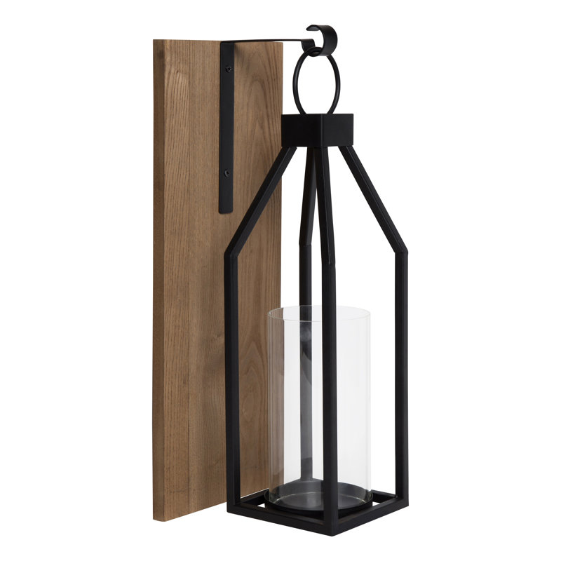 Martinek 18.75'' H Wall Wall Sconce, Rustic Brown