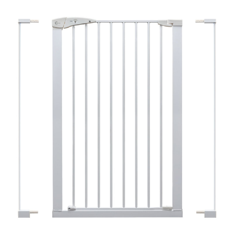 Darell Metal Pressure Mounted Pet Gate, White