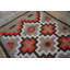 Small Scatter Size Rectangle Gray 1920s Wool Navajo American Antique Flat Weave Rug