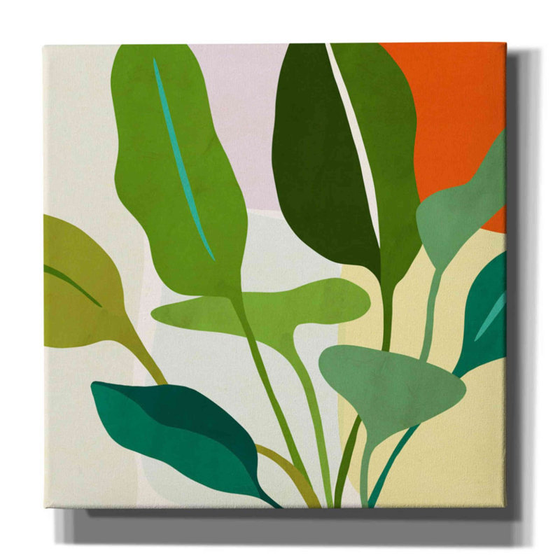 «Tropica II» par Victoria Borges, art mural sur toile, H 12 po x l 12 po x P 0,75 po