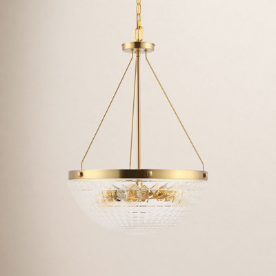 Neroli 3 Light Glass Iron Dimmable Pendant