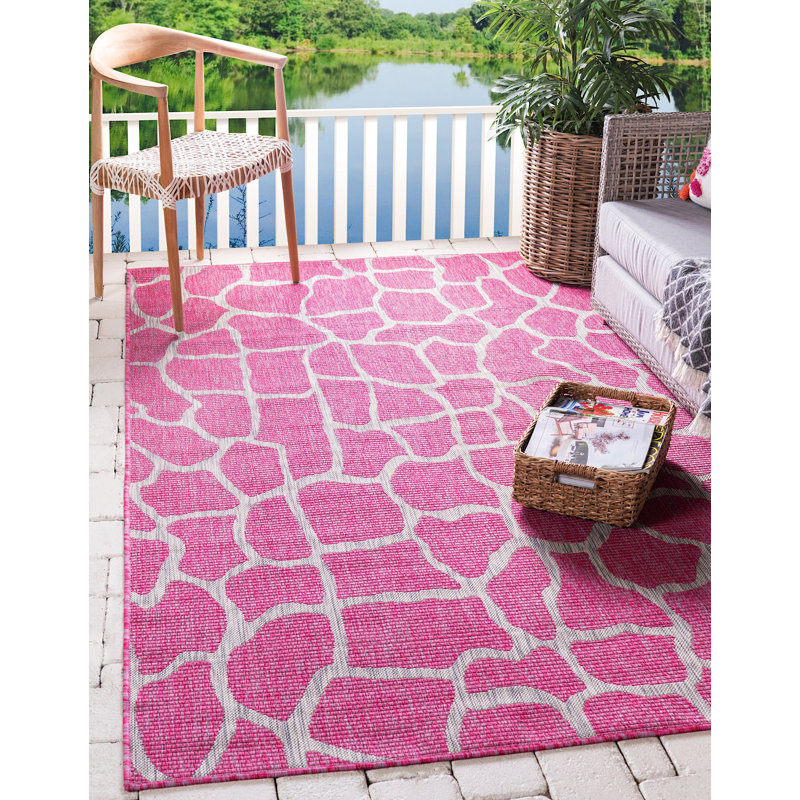 Tapis d'extérieur joyeux couleur bonbon, Rectangle 7 pi x 10 pi