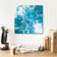 «Blue Lagoon 2» par Sarah Adams, art mural 18 po x 18 po