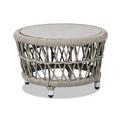 Corzatt 21.5" Round Woven Patio Coffee Table