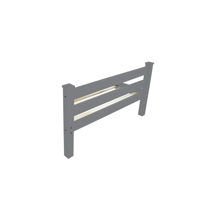 Homestead Solid Wood Bed Frame, Twin, Graphite