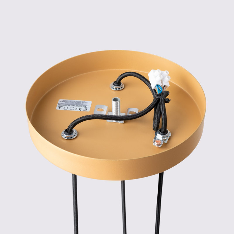 Bonina 3 - Light Brushed Nickel Pendant, Gold