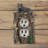Resin Rustic Black Bear Wall Plate Cover Climbing Bear on Tree Branch Design