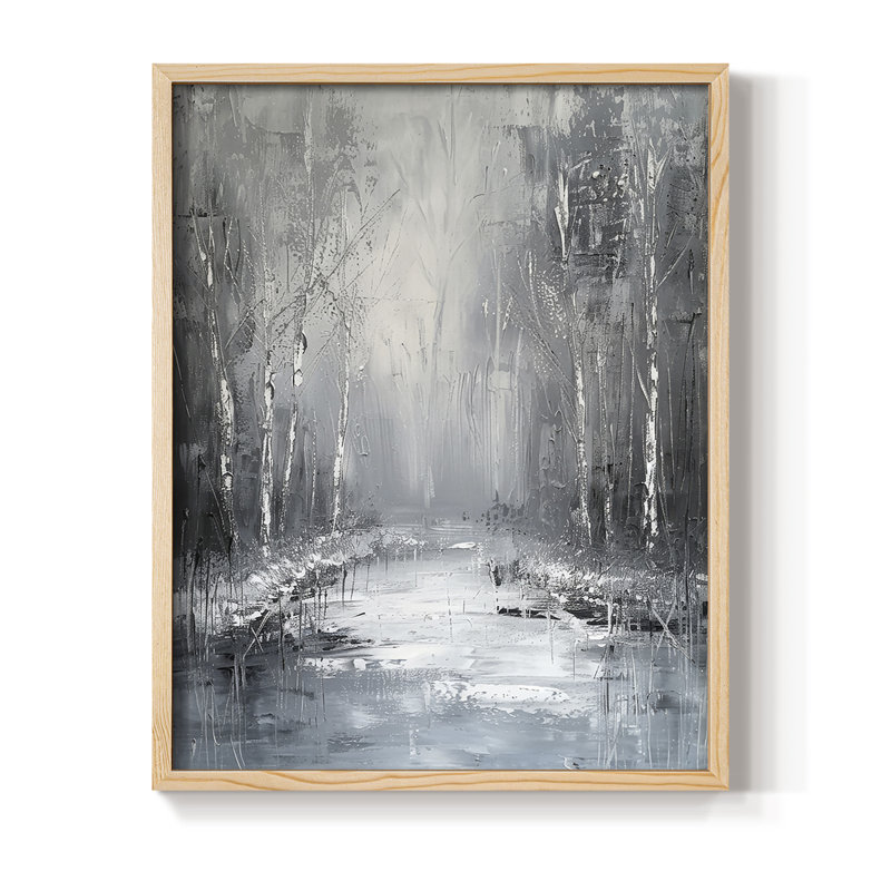 «LANDSCAPES Series LXXXVII», reproduction encadrée - bois massif, H 11 po x l 9 po