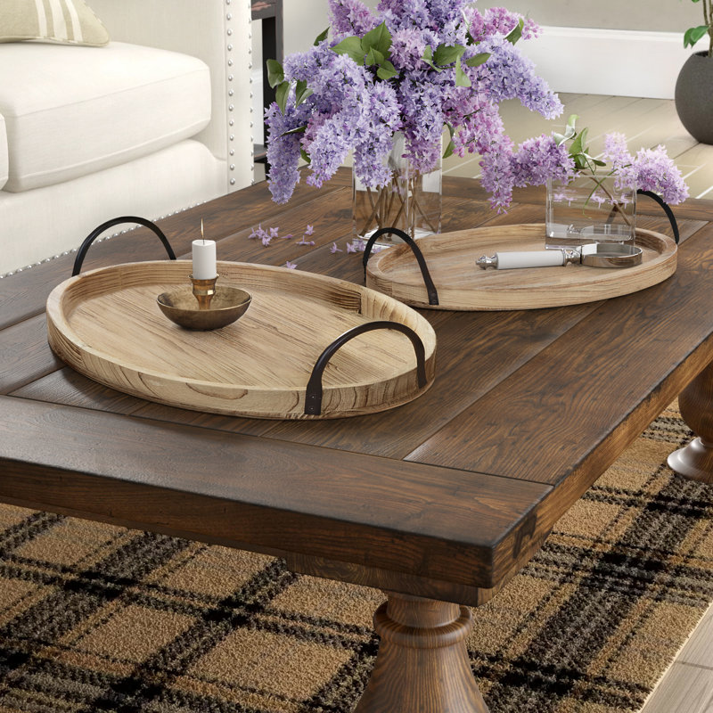 Solid Wood Tray - Set of 2