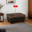 Repose-pieds brun avec rangement en PVC