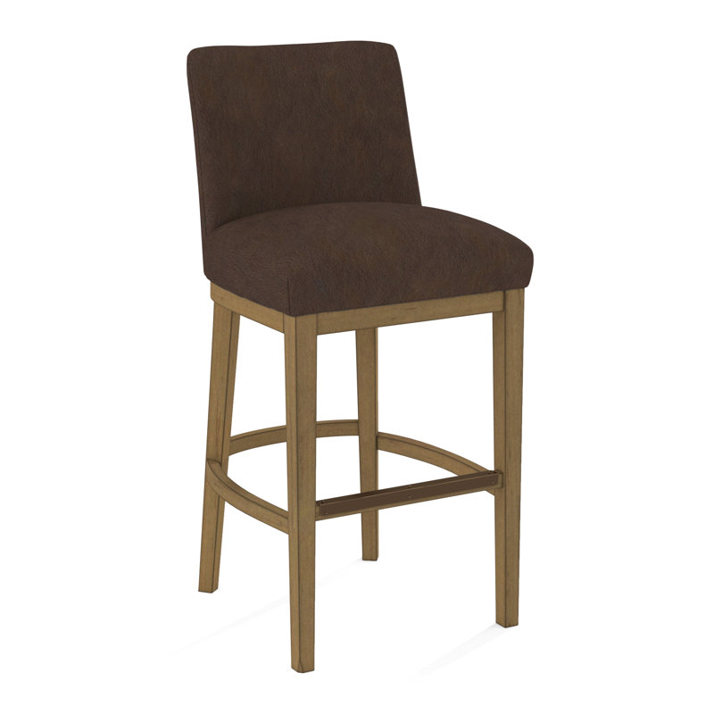 Upholstered Stool, Applause Choco Suisse, Beachwood