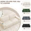 Modern Loveseat Sofa for Living Room, 220cm Chenille Sofa, Spring Cushions, Solid Wood Frame, Easy Assembly for Small Spaces-755996668