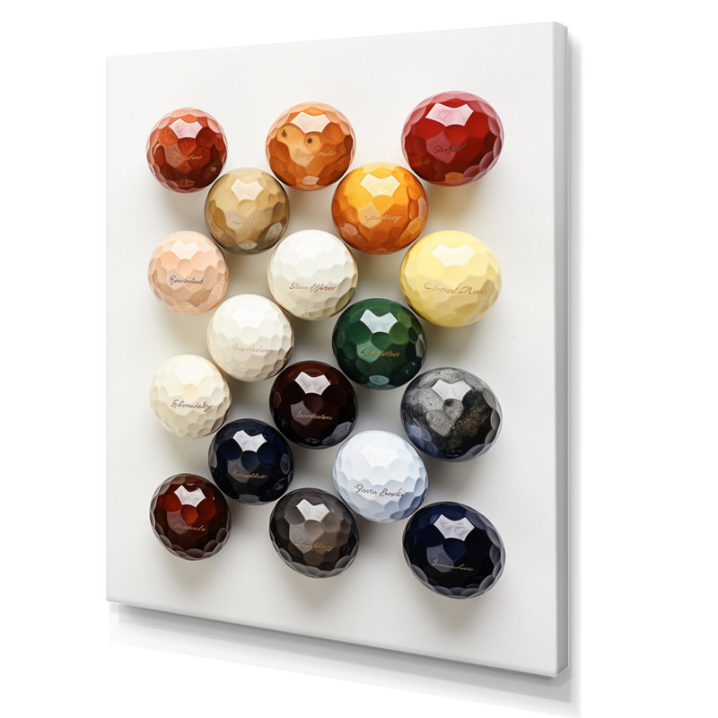 Jaevin " Minimalism Golf Tees III ", 32" H x 24" W x 1" D, Wrapped Canvas