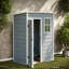 Lockable Sheds With Storage, 5 X 3 Ft Steel Resin Modern Outdoor Shed