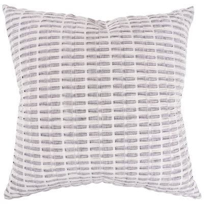  Pleated Please Throw Pillow With Feather Filled Insert, 20" x 20"