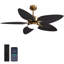 Ventilateur de plafond 5 pales 52 "à intensité variable avec lumières DEL et télécommande