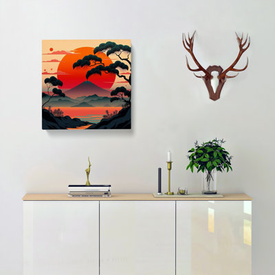 Japanese Sunset Deco - No Frame Print