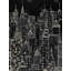 Illustration de tours de ville sur toile