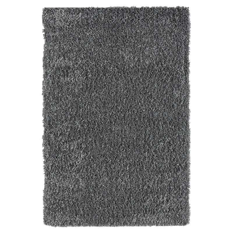 Lush Gray/Black Rug, Rectangle 120 x 180cm