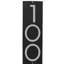 Plaque d’adresse murale sur 1 ligne flottante-41299886-41303806-41299959