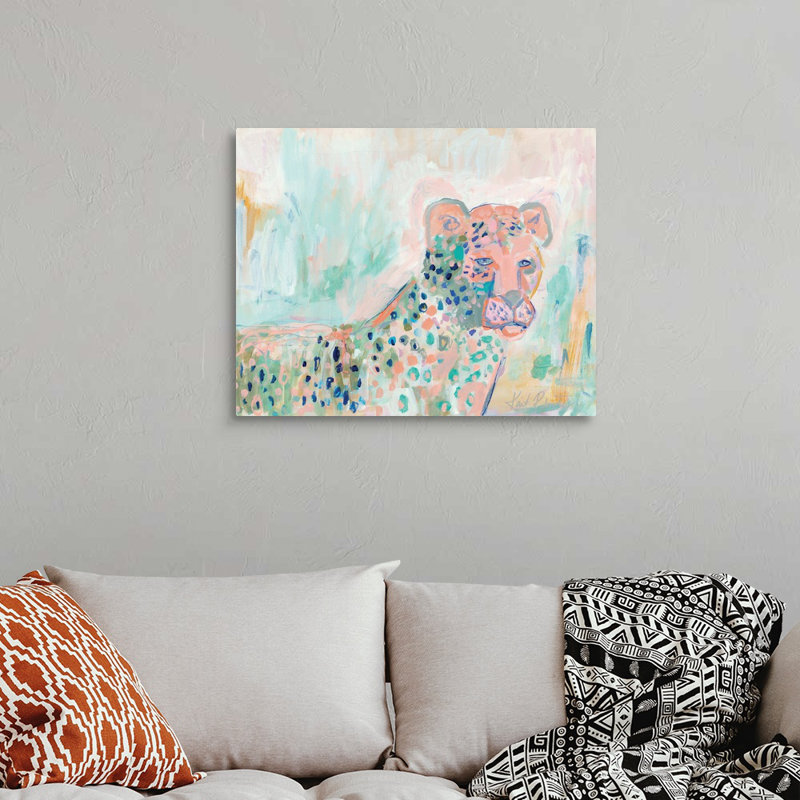 « Cheetah Watch » par Kait Roberts-impression sur toile, Toile tendue, H 24 po x l 30 po x P 1,25 po