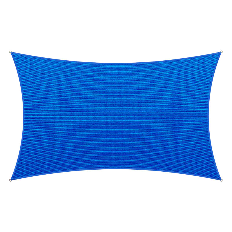 Voile d'ombrage Amgo, Bleu, Bordure de jardin 13 pi