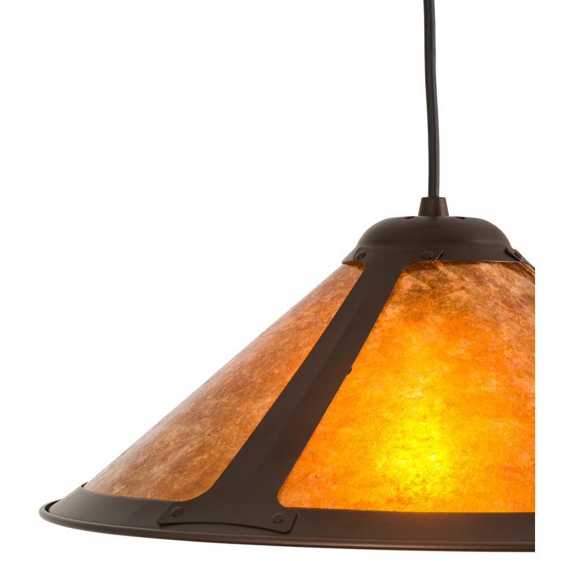 Luminaire suspendu conique à 1 lumière