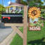 Support mural tournesol