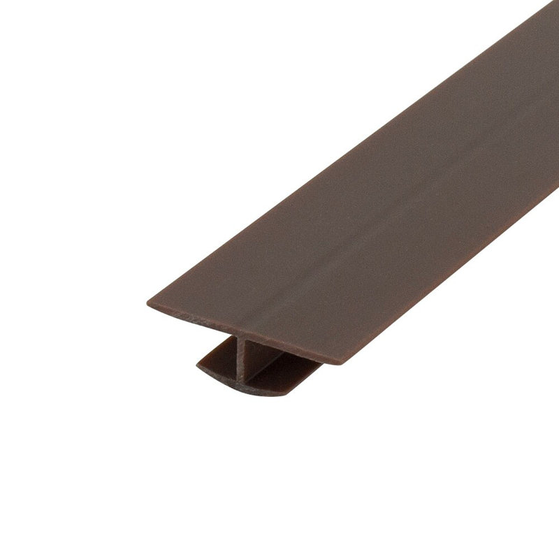 Moulure de séparation en styrène de 1/4 po | Paquet professionnel, Brun