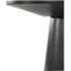 Console ronde noire l 20 po avec base piédestal Jasper