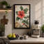 Hibiscus in Gold Botanical - Wrapped Canvas-1698968466-1698968459