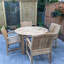 Chaise de patio en teck Nelsen