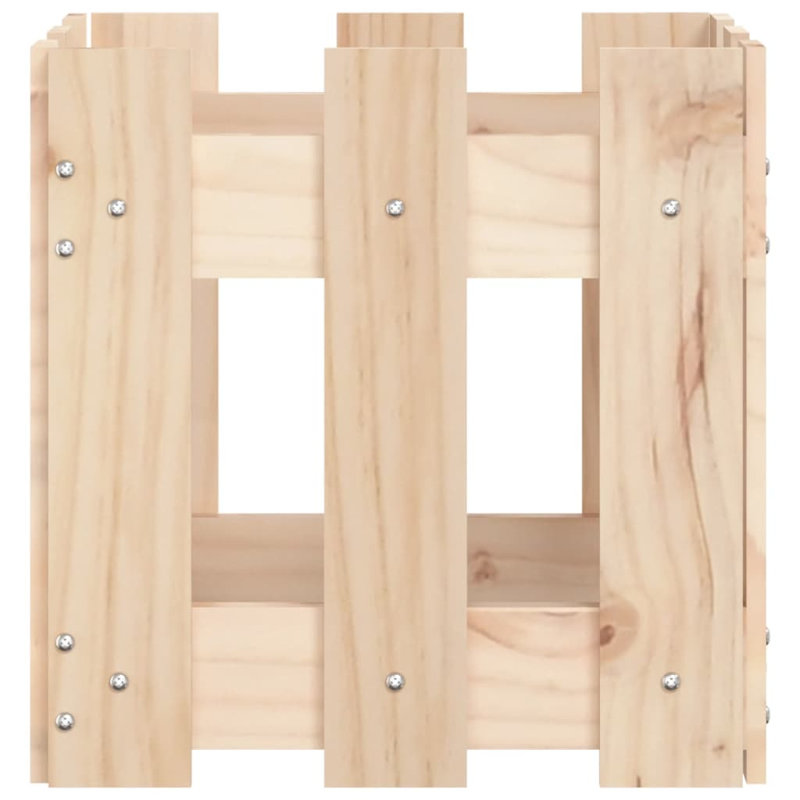 Nabeela Wood Planter Box, Natural, 30cm H x 30cm W x 30cm D