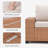 3-seat Outdoor Patio Sofa With Cushions